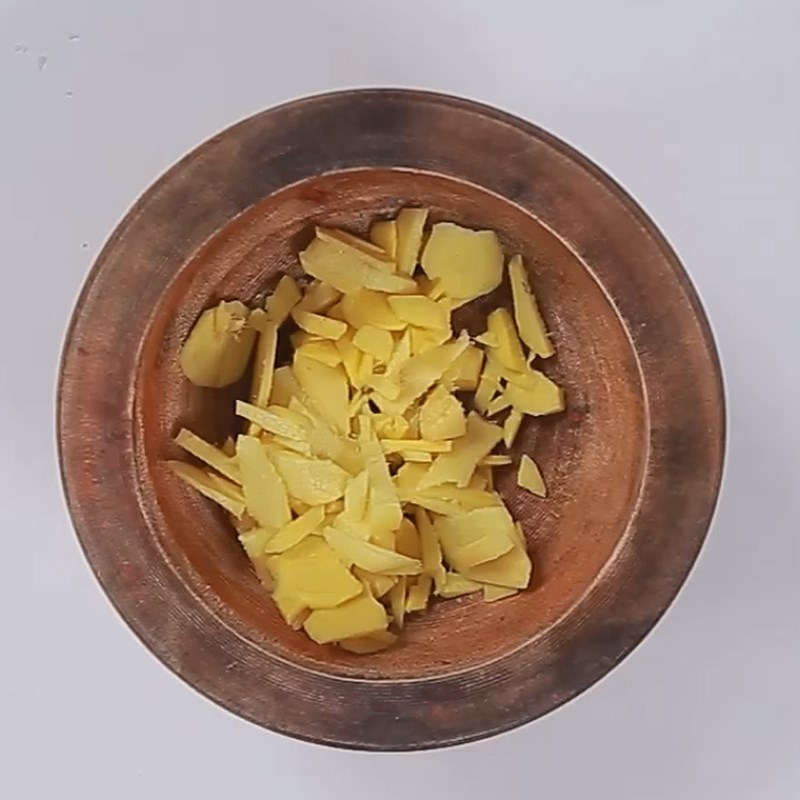 Bước 1 Sơ chế gừng Kẹo gừng đinh hương ngậm ho