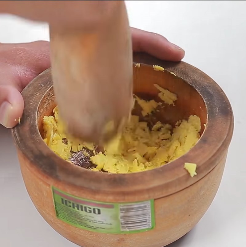 Bước 1 Sơ chế gừng Kẹo gừng đinh hương ngậm ho