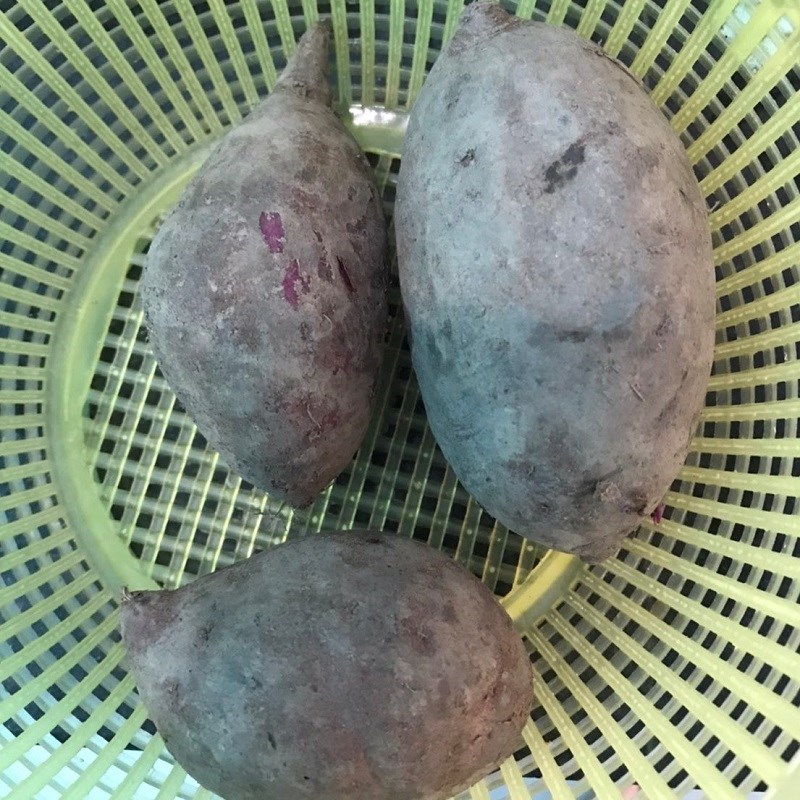 Bước 1 Sơ chế khoai lang tím Khoai lang tím chiên giòn
