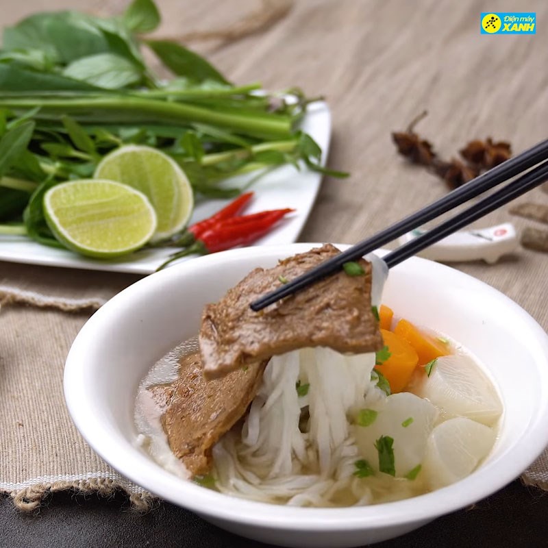 Bước 5 Thành phẩm Phở bò chay