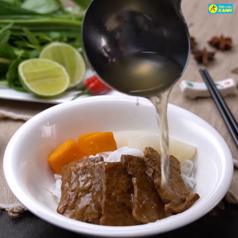 Bước 4 Hoàn thành Phở bò chay