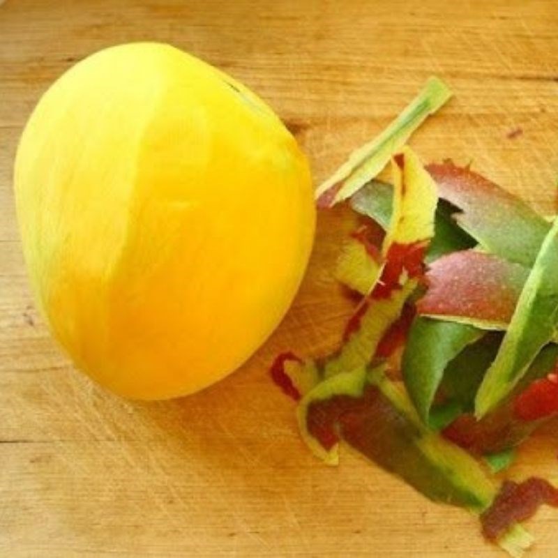 Bước 1 Sơ chế nguyên liệu Nước ép xoài nho