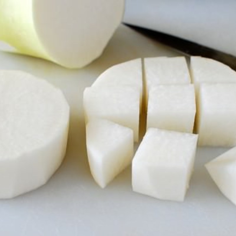 Bước 1 Sơ chế nguyên liệu Nước ép củ cải trắng táo quýt