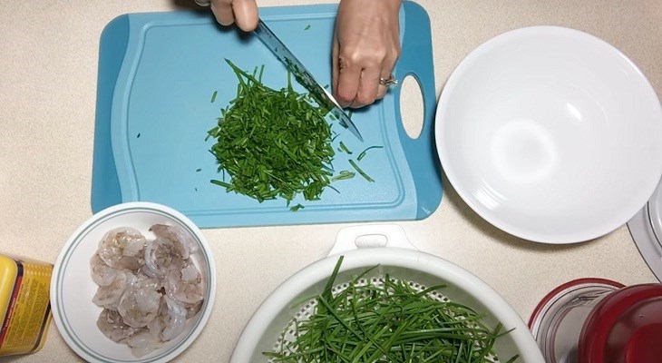 Bước 1 Sơ chế nguyên liệu Bánh hẹ