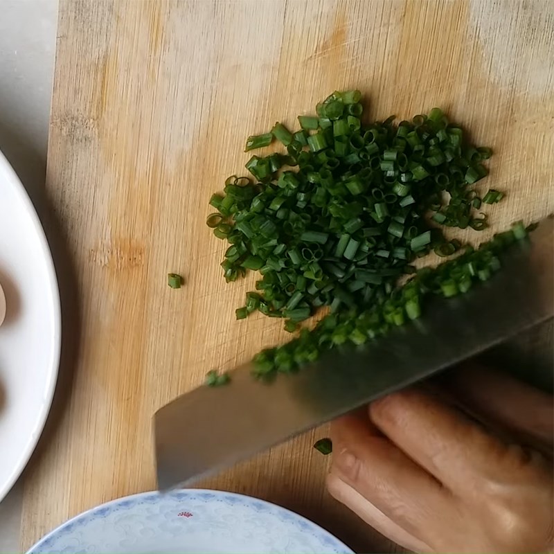 Bước 1 Sơ chế nguyên liệu Cháo hành tía tô