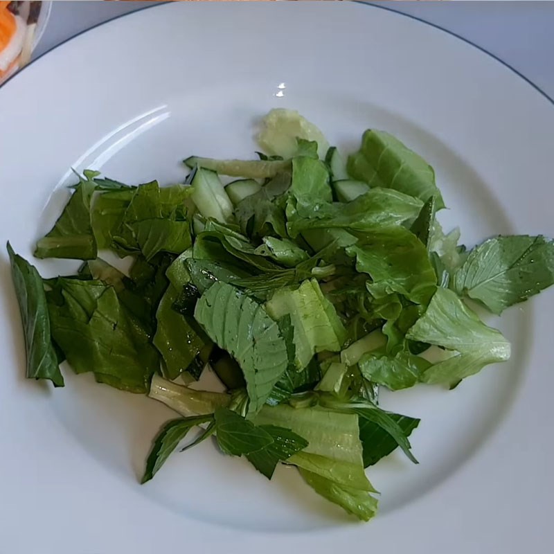 Bước 1 Sơ chế nguyên liệu Bánh ướt chay