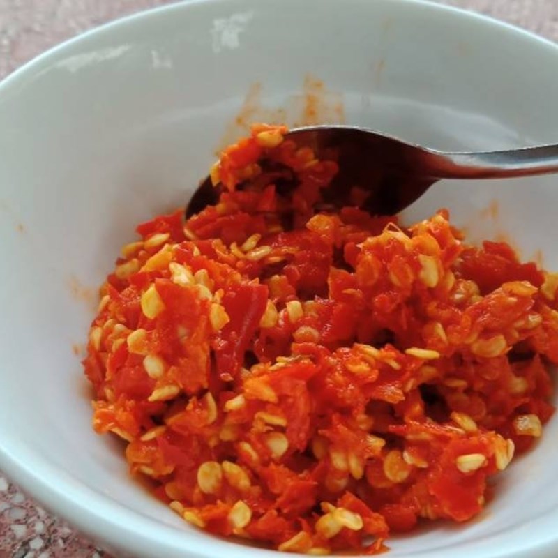 Bước 1 Sơ chế nguyên liệu Bún mắm nêm chả cá