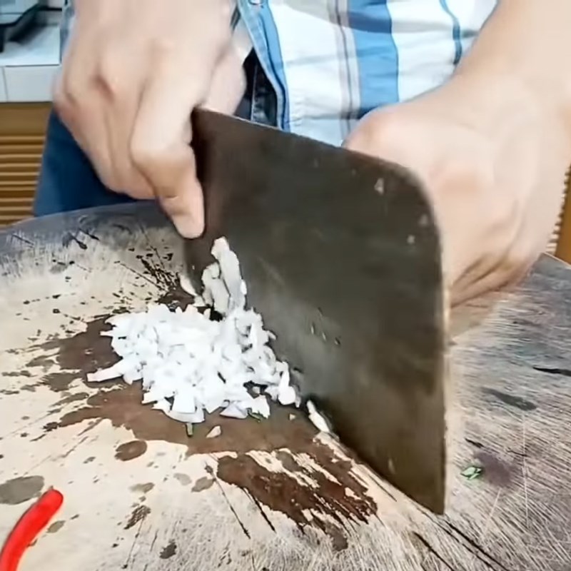 Bước 1 Sơ chế nguyên liệu Chả đậu xanh thịt viên