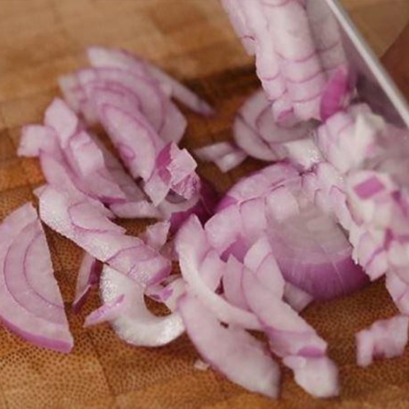 Bước 1 Sơ chế nguyên liệu Thịt bò trộn bắp cải