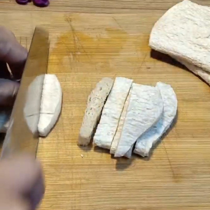 Bước 1 Sơ chế nguyên liệu Sườn non chay kho tiêu