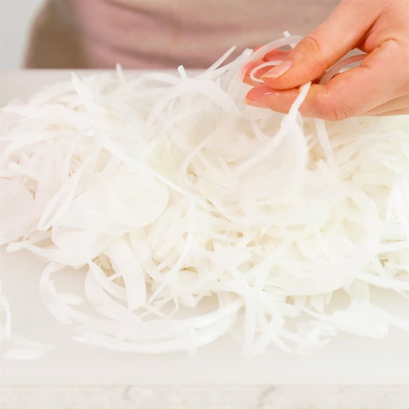 Bước 1 Sơ chế nguyên liệu Đậu đũa đút lò thịt xông khói