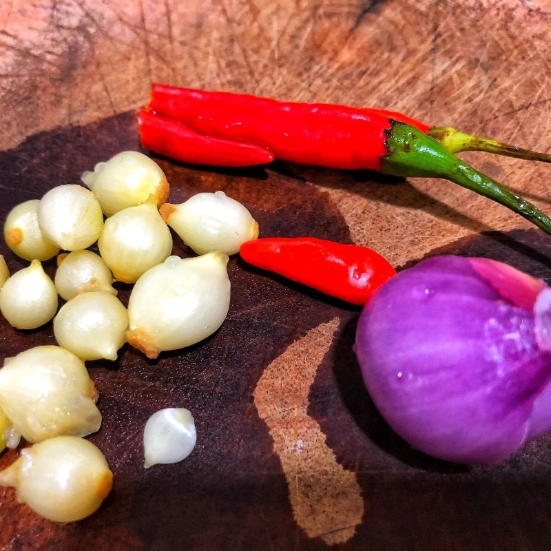 Bước 1 Sơ chế nguyên liệu Cháo sò lông hạt sen