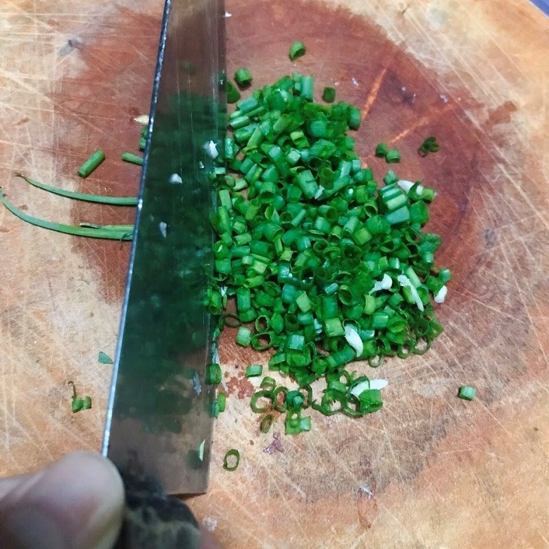Bước 1 Sơ chế nguyên liệu Cải bẹ xanh xào thịt heo