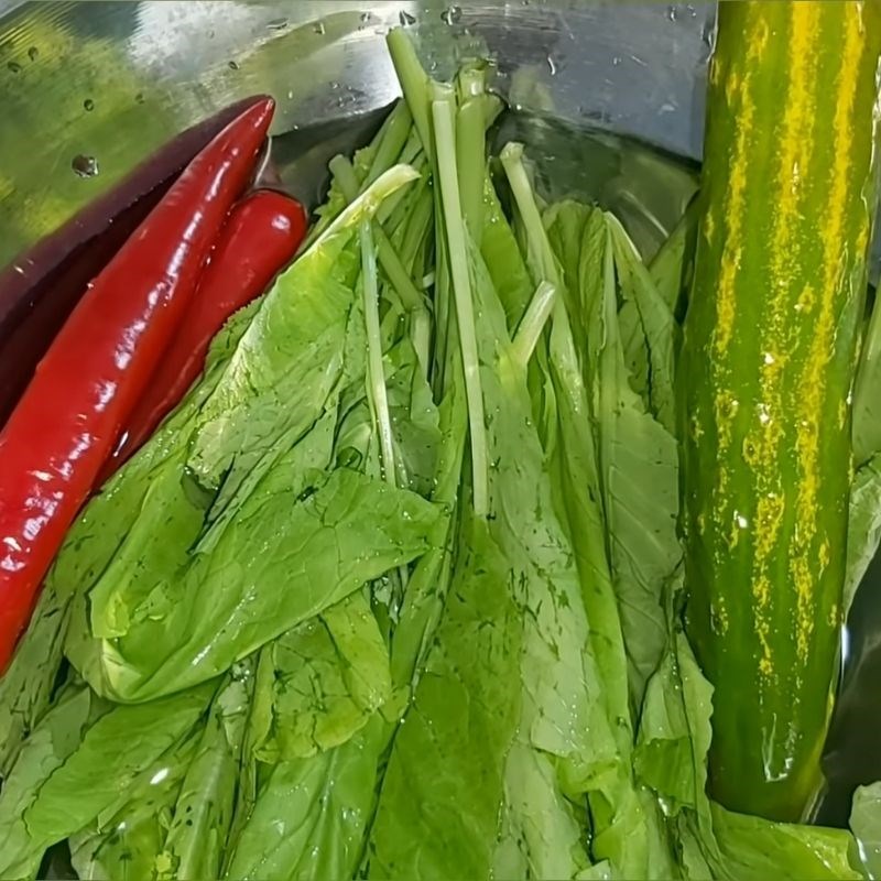 Bước 1 Sơ chế nguyên liệu Bò luộc nấm cuốn cải