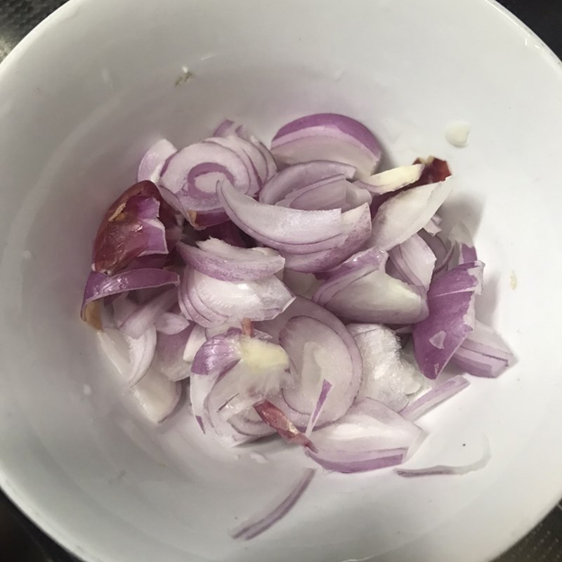 Bước 1 Sơ chế nguyên liệu Canh đậu hũ non giá hẹ thịt băm