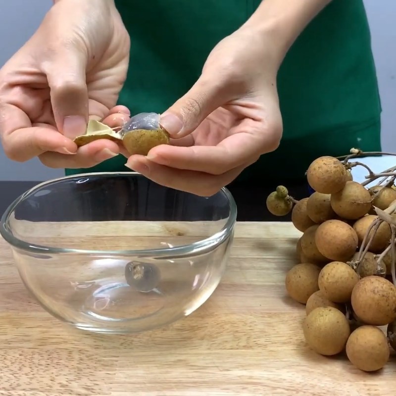 Bước 1 Sơ chế nhãn Sinh tố nhãn