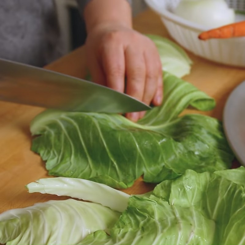 Bước 2 Sơ chế rau củ Mì hải sản cay champong