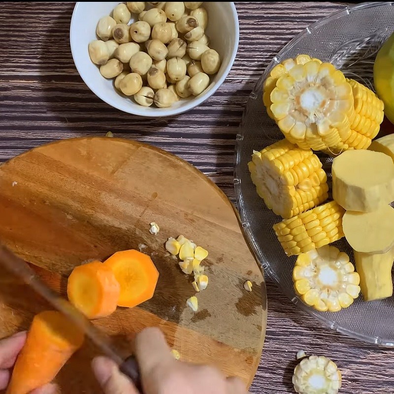 Bước 1 Sơ chế rau củ Nước dashi rau củ