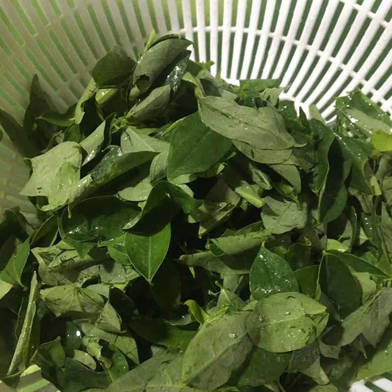 Bước 2 Sơ chế rau ngót Canh giò heo rau ngót