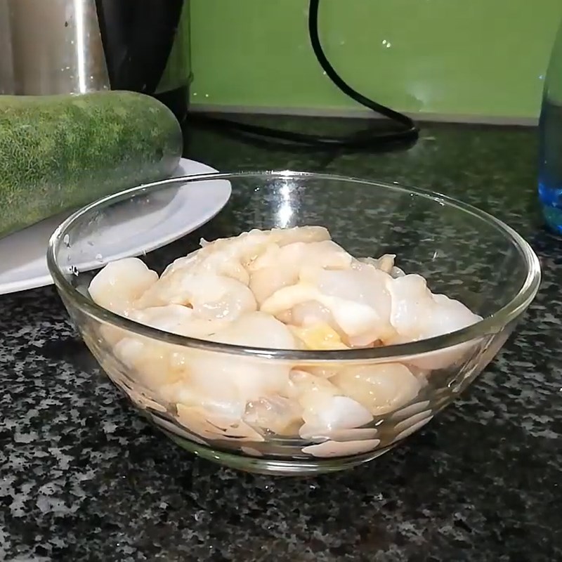 Bước 1 Sơ chế sò điệp Canh cồi sò điệp