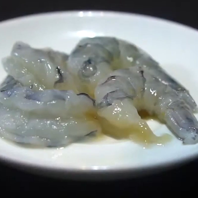 Bước 1 Sơ chế sò điệp và tôm Há cảo sò điệp