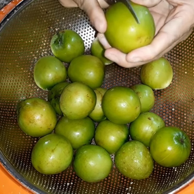 Bước 1 Sơ chế táo Mứt táo ta không cần nước vôi