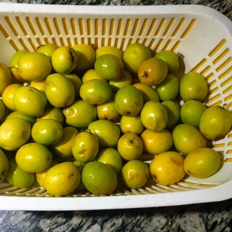 Bước 1 Sơ chế táo Mứt táo ta bằng nước vôi (Công thức được chia sẻ từ người dùng)