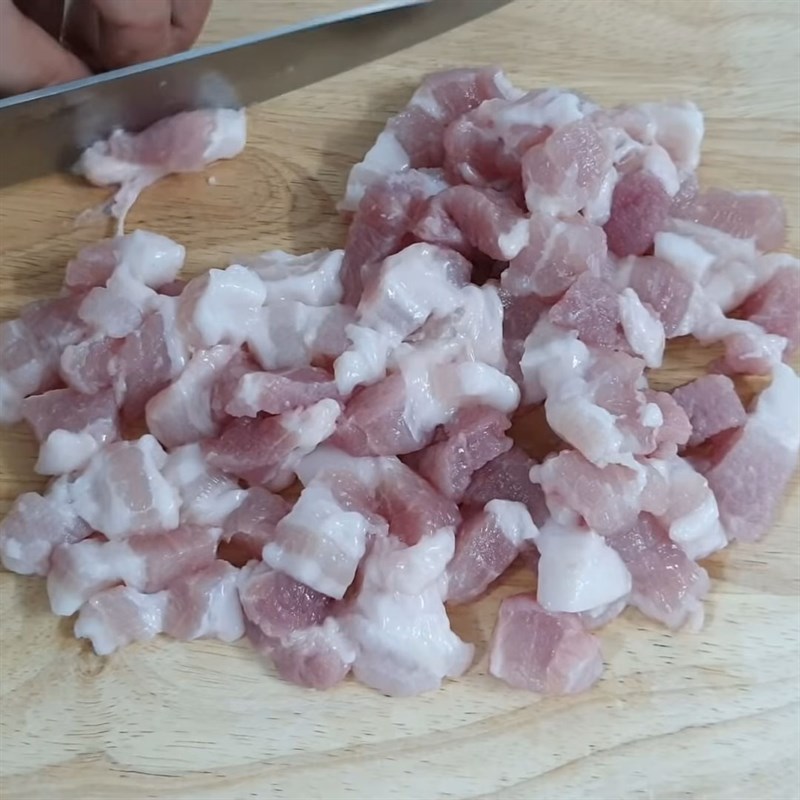Bước 1 Sơ chế thịt heo Thịt kho quẹt