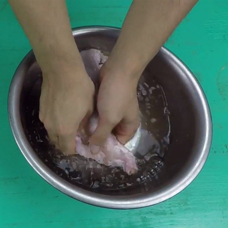 Bước 1 Sơ chế thịt, lưỡi và bộ lòng heo Bún đậu mắm tôm