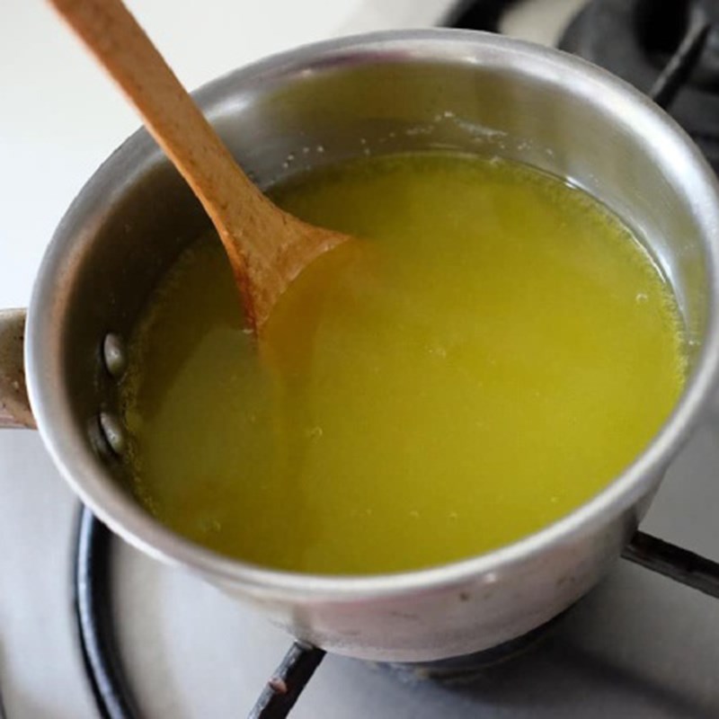 Bước 1 Nấu rau câu Thạch vải soda