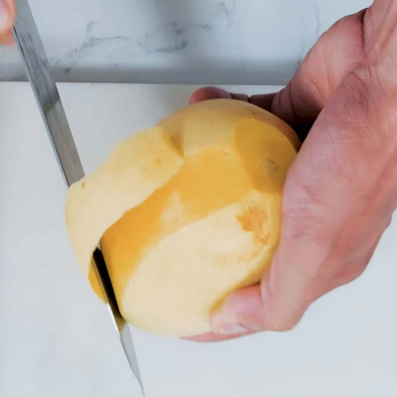 Bước 1 Sơ chế xoài Trà xoài ngâm