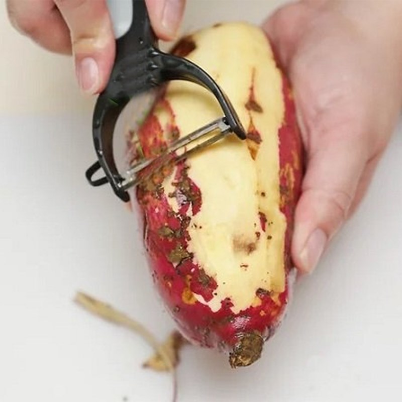 Bước 1 Sơ chế khoai lang Khoai lang chiên bơ