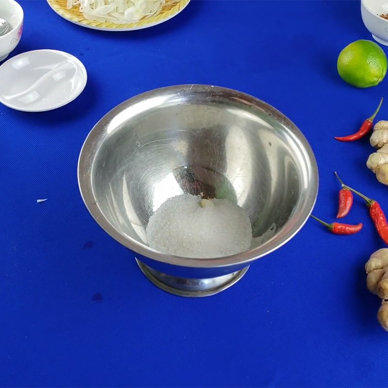 Bước 2 Sơ chế nguyên liệu khác Gỏi xoài ốc giác