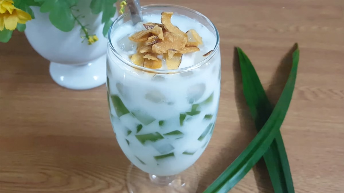 Sữa chua thạch lá nếp trân châu