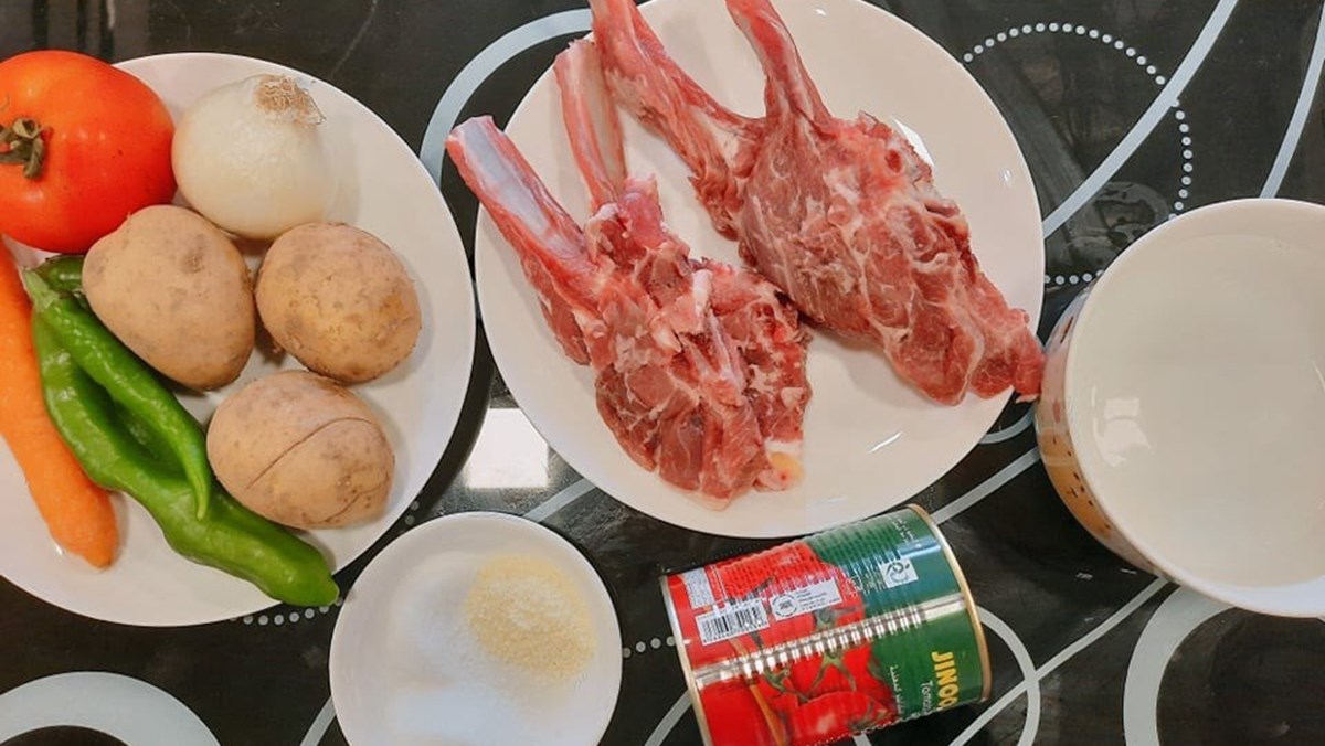 Nguyên liệu món ăn thịt cừu hầm