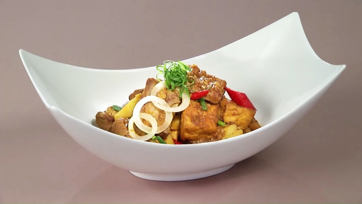 Sườn kho đậu hũ