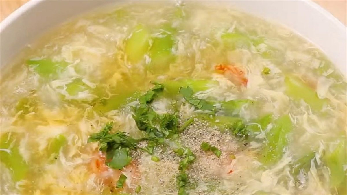 Súp măng tây tôm