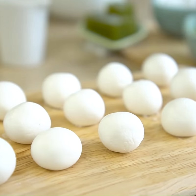 Bước 4 Tạo hình và nấu bánh mochi Bingsu Matcha trà xanh đậu đỏ