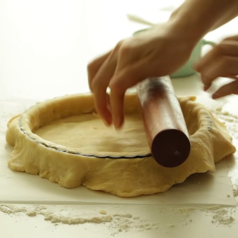 Bước 3 Tạo hình bánh Cách làm vỏ bánh tart