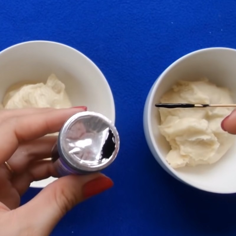 Bước 2 Tạo màu Bánh đuông dừa