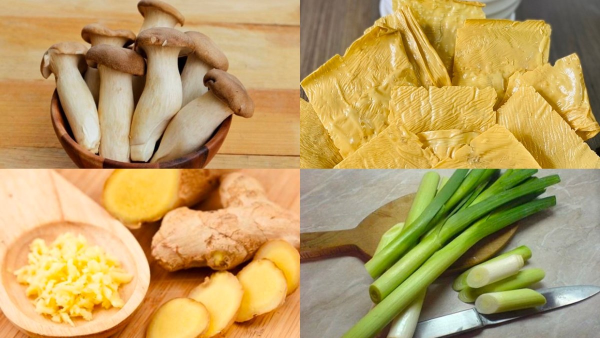 Nguyên liệu món ăn 4 cách làm tàu hũ ky kho chay