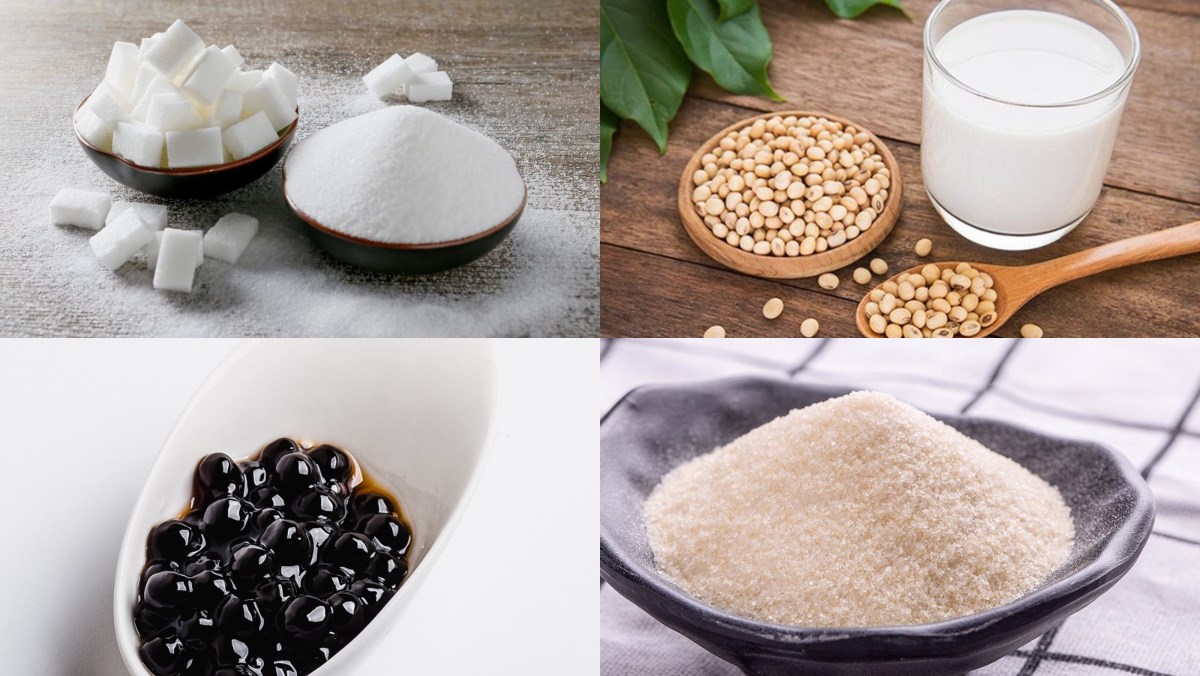 Nguyên liệu món ăn tàu hủ trân châu đường đen