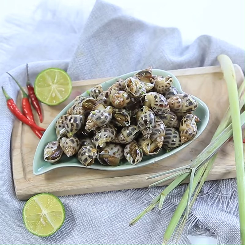 Bước 4 Thành phẩm Ốc hương xào bơ tỏi