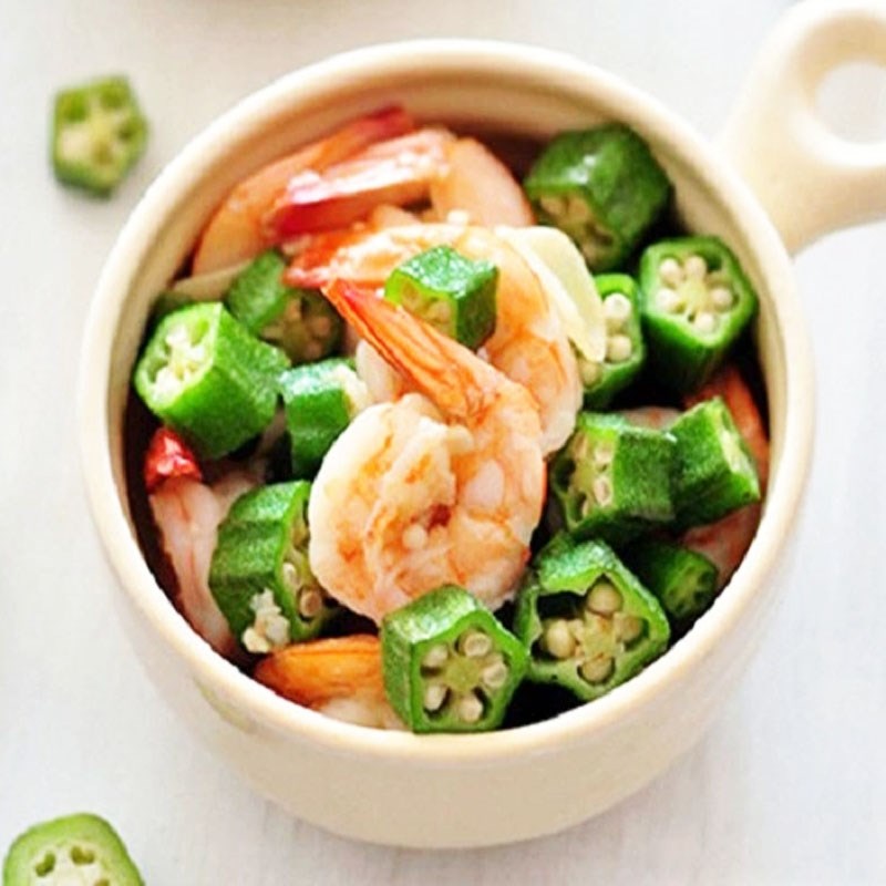 Bước 5 Thành phẩm Đậu bắp xào tôm