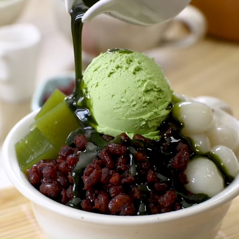 Bước 8 Thành phẩm Bingsu Matcha trà xanh đậu đỏ