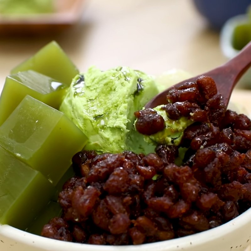 Bước 8 Thành phẩm Bingsu Matcha trà xanh đậu đỏ
