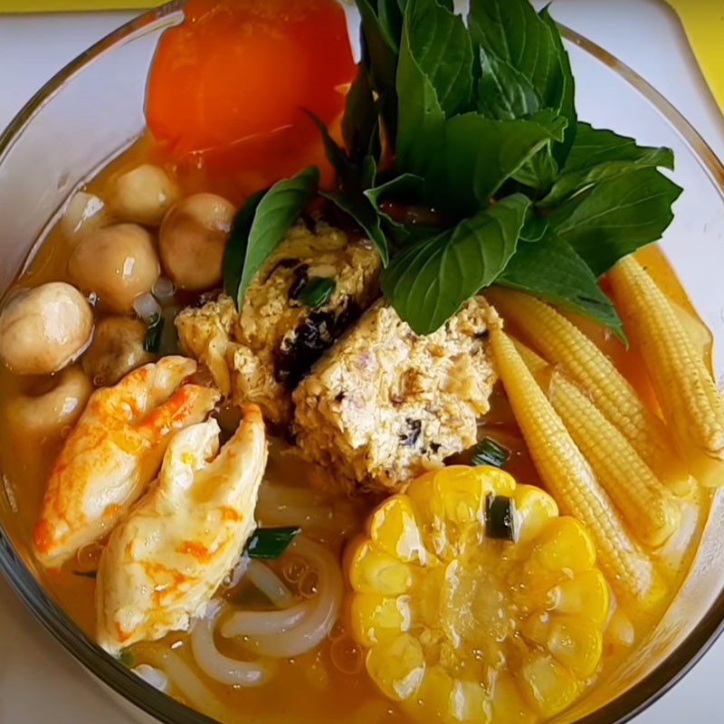 Bước 4 Thành phẩm Bánh canh cua chay