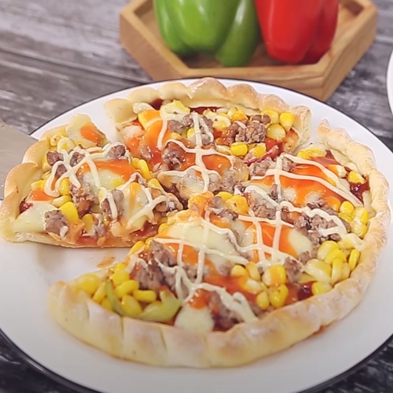 Bước 5 Thành phẩm Pizza bò dứa