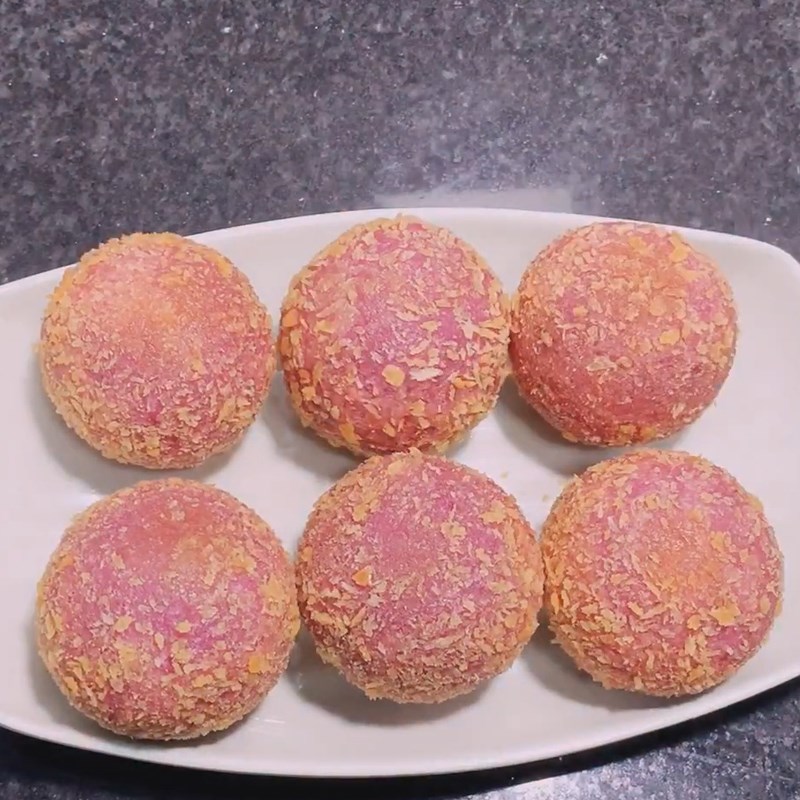 Bước 6 Thành phẩm Bánh rán khoai môn phô mai