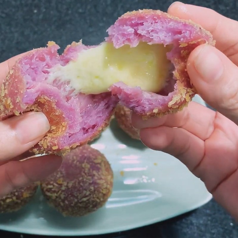 Bước 6 Thành phẩm Bánh rán khoai môn phô mai